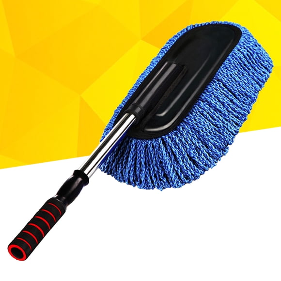 FELTECHELECTR Car Cleaning Tools Microfiber Duster Interior Cleaner with ABS for Car Cleaning Blue 1Pack