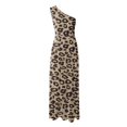 thumbnail image 5 of Lenago Robes d'Invité de Mariage Grande Taille pour Femmes Mode Décontractée Été Sans Manches Imprimé Robe Fendue à une Épaule Robes de Plage d'Été en Liquidation, 5 of 5