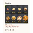 thumbnail image 4 of Katbite 12 Inch 200Pcs Parchment Paper Rounds Heavy Duty 45gsm (8 Sizes 4\u201d-12") - Extra Large Baking Sheets - 450°F Heat Resistant - White, 4 of 6