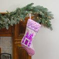 thumbnail image 2 of Northlight Bas de Noël Princess Pailleté Rose et Violet 20 Pouces, 2 of 3