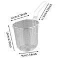 thumbnail image 2 of Panier Passoire à Pâtes en Acier Inoxydable - Poignée Résistante à la Chaleur, Maille Fine et Oreille de Suspension - Outil Polyvalent pour Frire/drainer, 2 of 6
