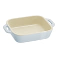 thumbnail image 2 of STAUB Ceramique Rectangular Baking Dish Set Macaron Light Blue 3 Piece, 2 of 6