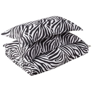 Zebra Reversible 3 Piece Duvet Cover Set with Zebra Pillow Shams Brushed Microfiber-Soft Touch-Easy Care-Button Closure
