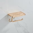 thumbnail image 2 of Candle/Cell Phone/Tissue/Roll Paper/Towel Holder Towel Hook With Storage Board For Bathroom/ Kitchen Elegent Hand Hook Towel Ring Holes Towel Rack Wall Mounted With Shelf And Hook Bathroom Shelves, 2 of 4