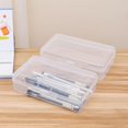 thumbnail image 4 of Rectangular Clear Plastic Storage Containers Box with Hinged Lid for Beads and Other Small Craft Items, 4 of 7