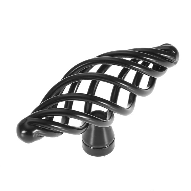 Handle Iron Matt Black Birdcage Solid Cabinet Handle Simple Style Furniture Door Accessory#3-0
