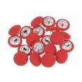 thumbnail image 1 of Unique Bargains 20pcs 18L Fabric Cloth Covered Button 11.5mm Round Metal Shank Sewing Buttons for Suits Dress Blouses, Red, 1 of 5