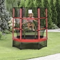 thumbnail image 2 of Outsunny Trampoline pour Enfants avec Enceinte pour 3 à 6 Ans, Rouge, 2 of 10