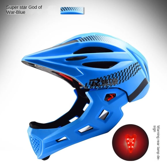 Kids Full Face Bike Helmet Kids Mountain Bike Helmet Kids Full Face Bike Helmet Youth Mountain Bike Helmet Toddler Detachable Skateboard Ages 3-10 Years