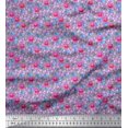 thumbnail image 1 of Soimoi Poly Georgette Fabric Leaves & Floral Artistic Print Fabric by The Yard 52 Inch Wide, 1 of 5