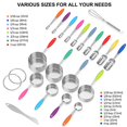 thumbnail image 4 of Measuring Cups and Spoons - Wildone Stainless Steel 20 Piece Stackable Set, Includes 8 Measuring Cups, 10 Measuring Spoons, 1 Leveler & 1 Whisk, for Dry and Liquid Ingredient, 4 of 4