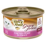 Fancy Feast Gravy Lovers Poulet Paté Feast dans Gravy, aliments pour chats mouillés 85 g