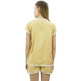 thumbnail image 4 of Bimba Ensemble de Pyjama en Dentelle Beige pour Femmes à Boutons, Chemise de Nuit en Rayonne et Short, Robe-18, 4 of 11