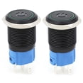 thumbnail image 2 of 16mm Black Metal Self Locking Switch  LED Lamp Symbol  IP65 Protection with Stainless Steel Housing for Practical Use  Oxidized Finish for High Performance, 2 of 7