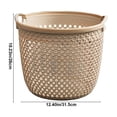 thumbnail image 3 of TIMIFIS Bathroom Laundry Basket Portable Dirty Clothes Basket Dirty Clothes Storage Basket Large Clothes Rack Laundry Basket Bathroom Hollow Dirty Clothes Basket Closet Organizer, 3 of 6