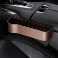 thumbnail image 2 of Xingzhi Car Seat Gap Filler Organizer High Performance with Cup Holder Brown Left, 2 of 9