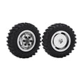 thumbnail image 2 of 1/24 Metal Tyre Set, Uneven Textures 1/24 Wheel Rim Rubber Tire  For AXIAL SCX24 RC Car Black,Silver,Red, 2 of 8