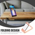 thumbnail image 2 of Raindrops Rose Plated Gold Foldable Phone Holder with Double Adjustable Arms for Horizontal and Vertical Phone Viewing, 2 of 7