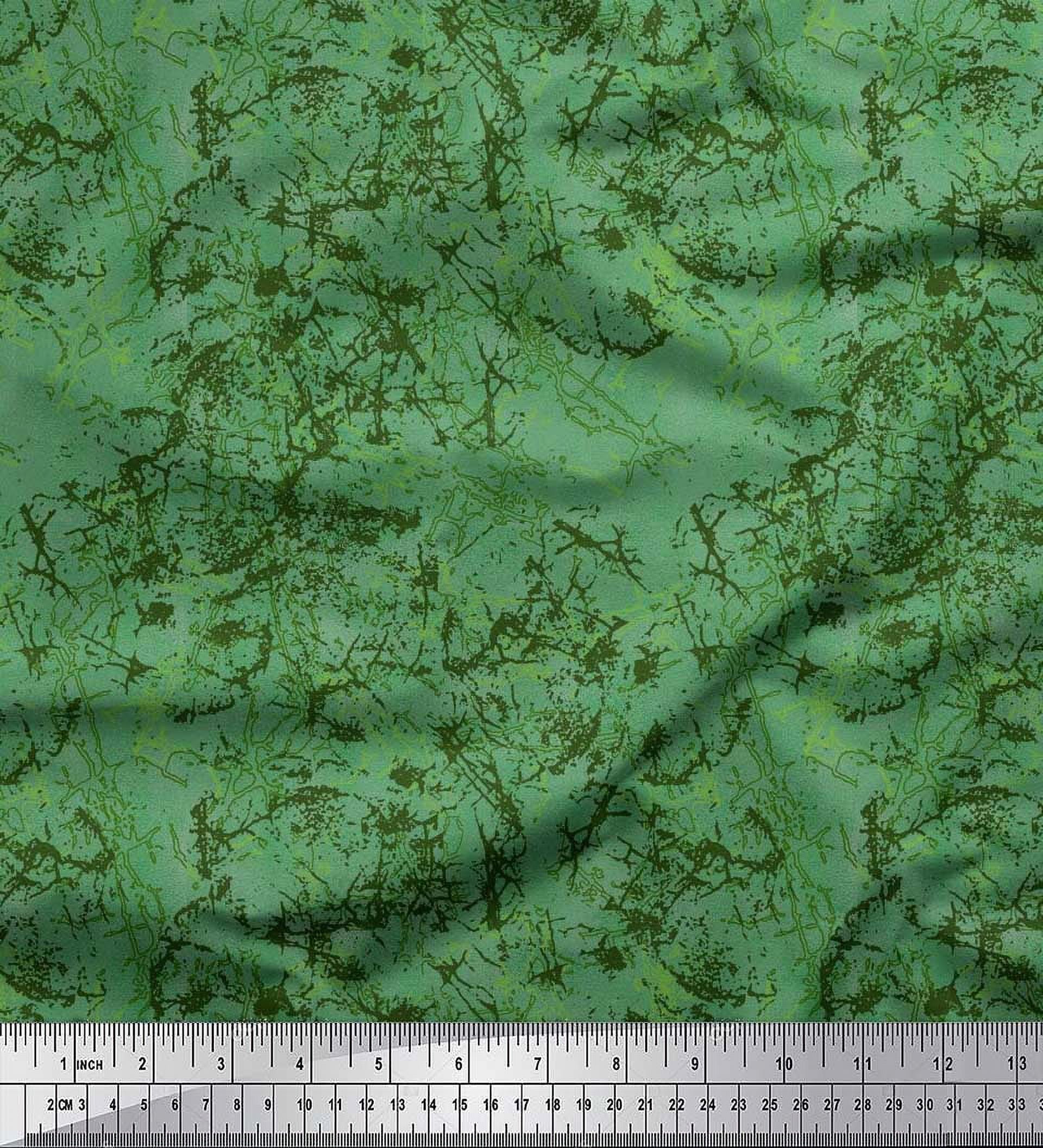 Soimoi Velvet Fabric Stone Texture Print Fabric by the Yard 58 Inch Wide