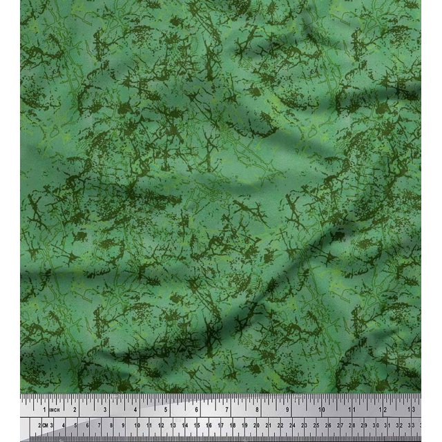 Soimoi Cotton Duck Fabric Stone Texture Print Fabric by Yard 56 Inch Wide