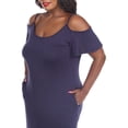 thumbnail image 2 of White Mark Women's Cold Shoulder Maxi Dress, 2 of 4