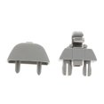 thumbnail image 4 of funtasica Brand New 2x Sun Visor Hook Clips for A6 C6 Gray, 4 of 9