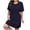 Navy1, variant on Ixbnca Womens Plus Size Dress Crew Neck Short Sleeve T Shirt Dresses Casual Loose Summer Short Dress