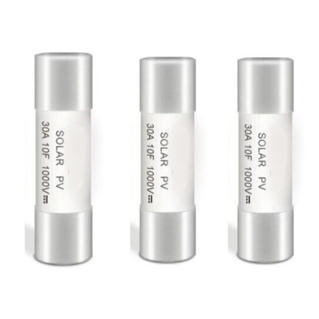 3PCS Solar Fast Blowing Photovoltaic Fuse for Solar System DC1000V 10x38mm