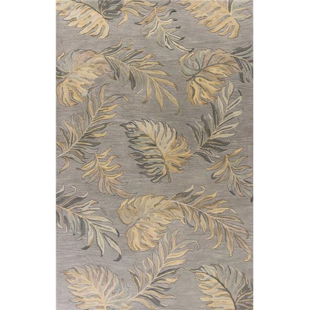 HomeRoots 349823 5 ft. x 8 ft. Wool Grey Area Rug