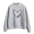 thumbnail image 2 of Meichang Chandail Femme Saint-Valentin Mignon Cœur Graphique Chandail Mignon chandail Col Rond Manches Longues Chandails de Fête Saint-Valentin, 2 of 4