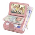 thumbnail image 4 of 5PCS Credit Card Case Rfid Protection Card Holder Wallet Women Leather With 12 Cards 4 Id Windows & 2 Money Coin Pocket Compartments Wallet Women Small Wallet Women, 4 of 7