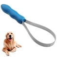 thumbnail image 2 of Stainless Steel Dual-Sided Pet Grooming Tool: 2-in-1 Shedding Comb for Long & Short Haired Dogs/Cats with Rounded Teeth for Fur Removal and Smooth Edge for Sweat/Water Scraping, Hanging Hole Handle, 2 of 5