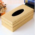thumbnail image 1 of ORUYROP Leather Tissue Box Holder-Waterproof Rectangular Tissue Box Cover Vintage Napkin Paper Holder for Home,Office&Car Decor (Gold Clouds with Golden Rim), 1 of 1