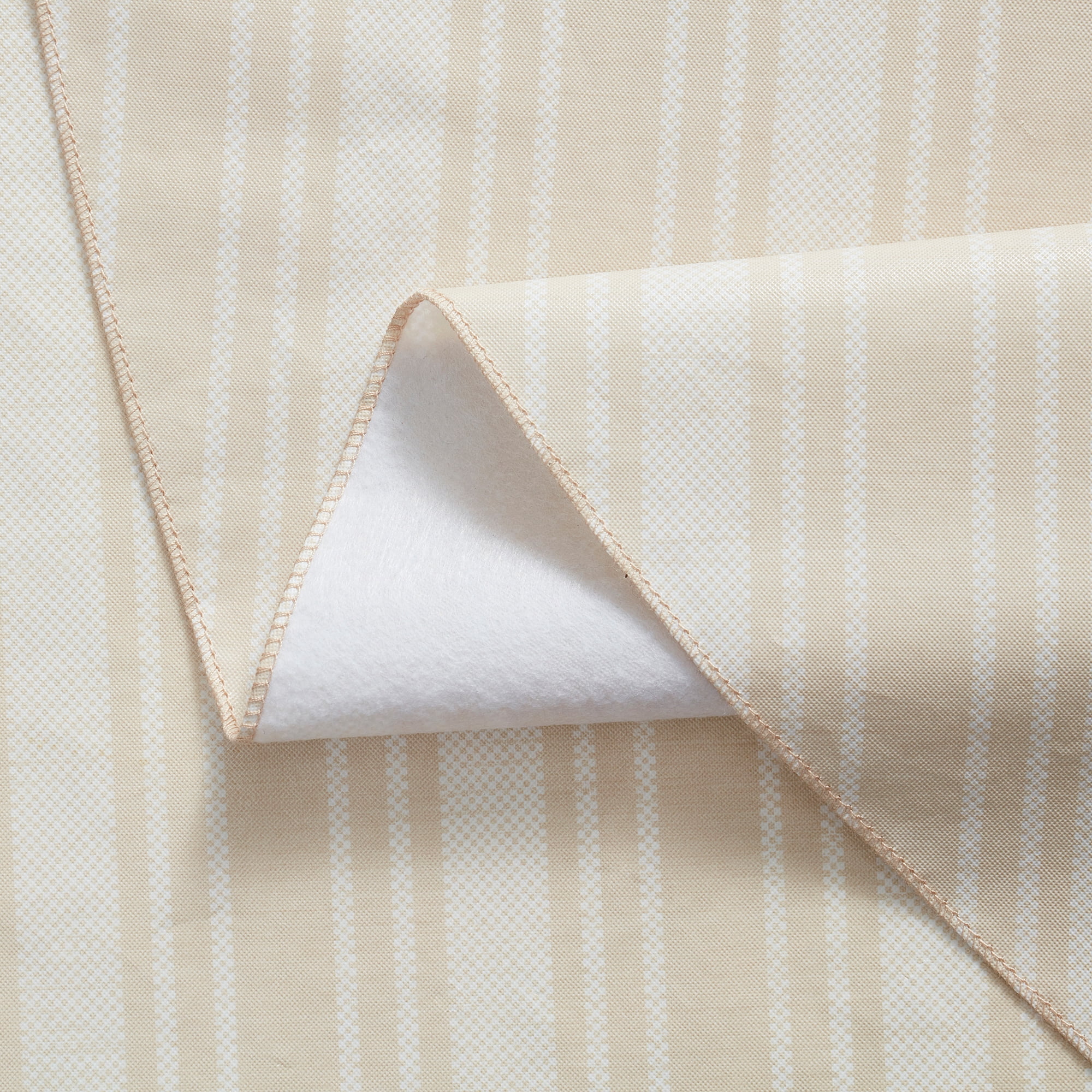 Nappe en CAV/E 152 cm x 259 cm Mainstays, Rayures havane Beige