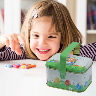 TopLLC Christmas Decorations, Christmas Ornaments, Christmas Gifts Christmas Tin Box Portable Gift Ingenious Packaging Box Children's Snacks Candy Gift Storage