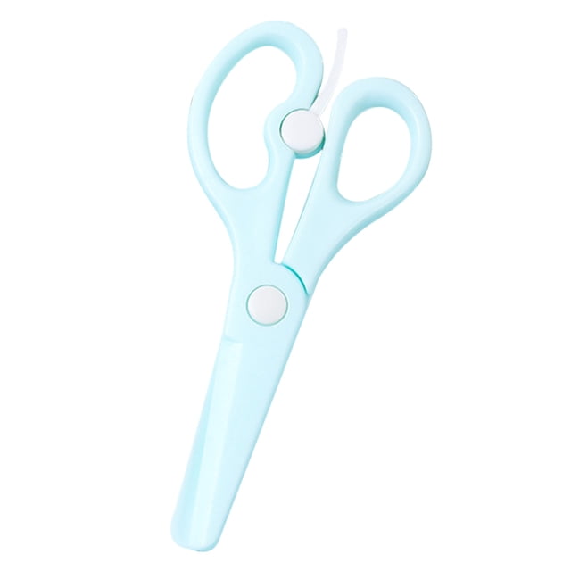 Back to School Clearance! Childrens DIY Crafts Plastic Scissors Students Do Not Hurt Hands Resilient Scissors Kindergarten Round Head Wrapped Edges To Save Energy Scissors School Supplies