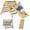 Multicolore, variante sur Qaba Ensemble Triangle Pikler, Jouets d'Escalade 3 en 1 pour Tout-Petits, Bois Naturel