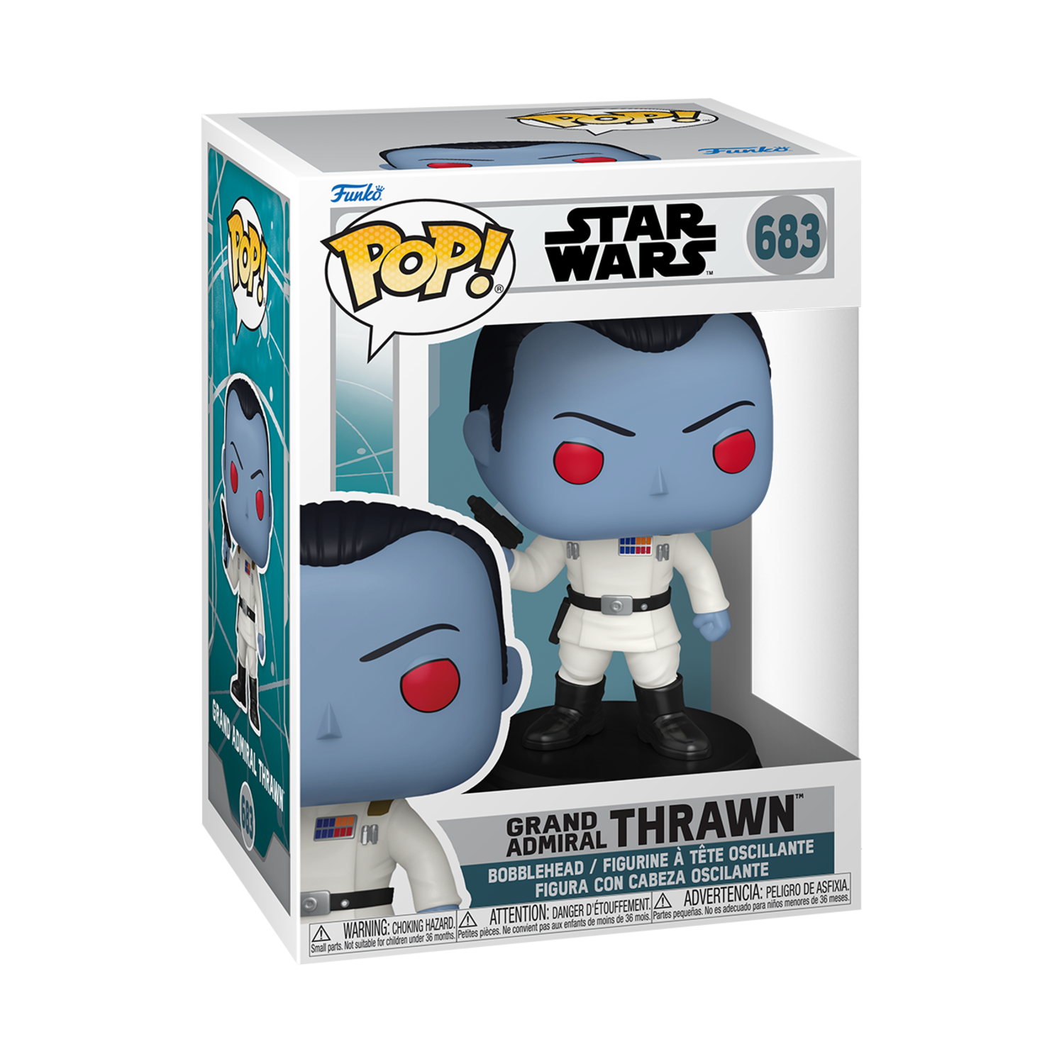 Funko POP! Star Wars: Ahsoka - Grand Admiral Thrawn Figurine en Vinyle de Collection