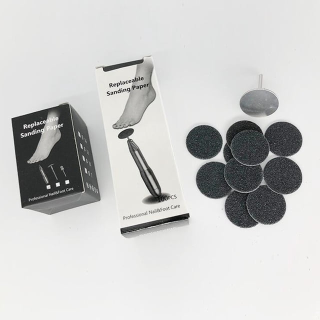 Wweixi Sand Paper Replacement Pads For Electric Foot File 25mm 80Grit 50Pcs 35mm 150Grit 50 pcs