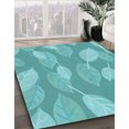 thumbnail image 3 of Ahgly Company Tapis d'Intérieur Lavables en Machine, Carrés de Transition, Vert Clair, 4' Carré, 3 of 7