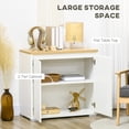 thumbnail image 4 of HOMCOM Storage Cabinet Sideboard Buffet Cabinet with 2 Doors White, 4 of 10
