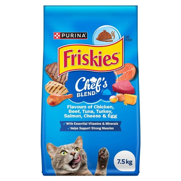 Friskies Chef's Blend, Dry Cat Food 7.5kg