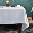 thumbnail image 1 of BALCONY & FALCON Rectangular Table cloth Fine Yarns Linen Water Resistant Tablecloth for Easter Spring Gardening Outdoor Dining Silver 90 x 132, 1 of 6
