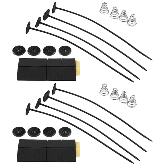 MasteelfCA 2 Set Car Fan Refitting Parts Universal Electric Cooling Radiators Accessory Auto Modification Fan Mounting Kit Car Fan Accessory for Car (Black)