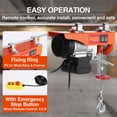 thumbnail image 2 of AKDSteel Electric Hoist, Double Slings Engine Lift Electric Hoist Crane, 110v Electric Steel Wire Winch For Lifting In Garage, Warehouse, And Factory Settings, 2 of 6