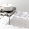 thumbnail image 3 of Cabinet Shelf Expandable Stackable Kitchen Cabinet Counter Shelf Storage Organizer Kitchen Cupboard Organiser for Tableware Seasoning, 3 of 7