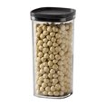 thumbnail image 1 of Bigersell Contenants de Rangement Alimentaires Empilables avec Couvercles, Contenants en Plastique Transparent pour Aliments Secs pour Céréales, Riz, Farine et Sucre, Pots à Café, Bocal à Ouverture Facile, Organisation de Rangement pour Garde-Manger de Cuisine, Noir G, 1 of 3