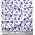 thumbnail image 1 of Soimoi Modal Satin Fabric Wool & Cat Animal Printed Fabric 1 Yard 42 Inch Wide, 1 of 3