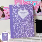 AKEGAMN Clearance! Composition Notebook College Ruled: Aesthetic Cute Hearts Composition Notebook Journal For School College Or Work Size: 7.5 x 9.25 Dimensions Notebook : Layout: College Ruled Line
