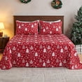 thumbnail image 1 of Gogreen 4PC Queen Christmas Sheet Set Deep Pocket Fit 16", Breathable Microfiber Soft Queen Sheet Set Warm Sheets, Luxury Hotel Style Christmas Decor Queen Bed Sheet Set, Christmas Gift, 1 of 11